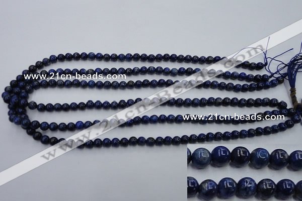 CNL713 15.5 inches 6mm round natural lapis lazuli gemstone beads