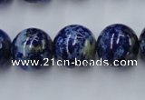 CNL718 15.5 inches 16mm round natural lapis lazuli gemstone beads