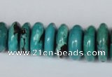 CNT11 16 inches multi-size rondelle natural turquoise beads wholesale