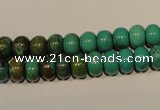 CNT112 15.5 inches 5*8mm rondelle natural turquoise beads wholesale