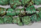 CNT246 15.5 inches 12*14mm - 14*16mm nuggets natural turquoise beads