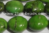 CNT256 15.5 inches 18*23mm nuggets natural turquoise beads wholesale