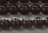 COB600 15.5 inches 6mm round ice black obsidian beads wholesale