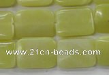 COJ108 15.5 inches 15*20mm rectangle olive jade beads wholesale