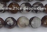 COJ364 15.5 inches 12mm faceted round outback jasper beads