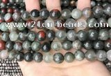 COJ483 15.5 inches 10mm round blood jasper beads wholesale