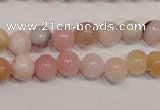 COP1001 15.5 inches 4mm round natural pink opal gemstone beads