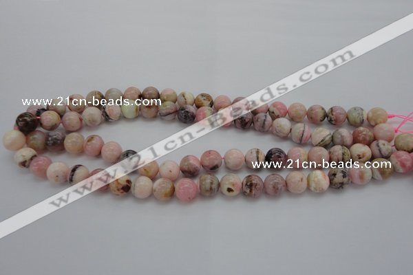 COP1252 15.5 inches 8mm round natural pink opal gemstone beads