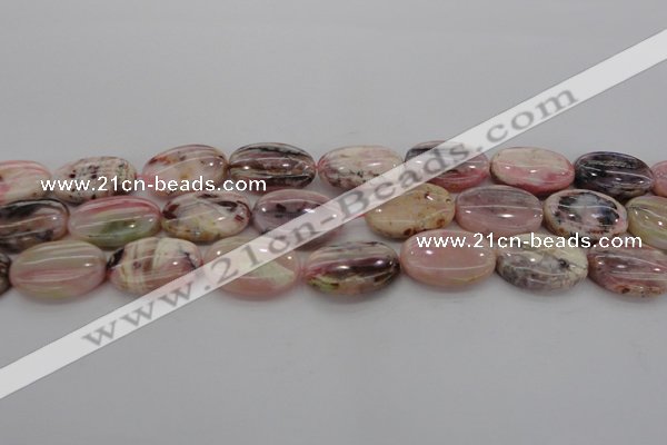 COP1277 15.5 inches 18*25mm oval natural pink opal gemstone beads