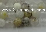 COP1451 15.5 inches 6mm round grey opal gemstone beads
