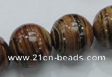 COP200 15.5 inches 20mm round natural brown opal gemstone beads
