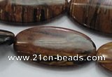 COP218 15.5 inches 20*40mm oval natural brown opal gemstone beads