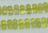 COP354 15.5 inches 6*12mm bone shape yellow opal gemstone beads