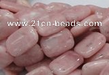 COP69 15.5 inches 10*14mm rectangle natural pink opal gemstone beads