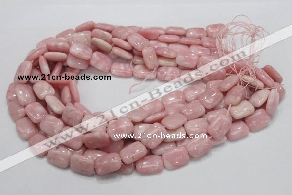 COP70 15.5 inches 13*18mm rectangle natural pink opal gemstone beads