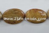 COP707 15.5 inches 18*25mm oval wooden opal gemstone beads