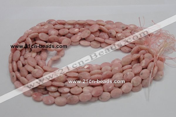 COP71 15.5 inches 10*14mm faceted oval natural pink opal beads