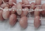 COP75 15.5 inches 13*13mm triangle natural pink opal gemstone beads