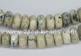 COP804 15.5 inches 6*12mm rondelle natural African opal beads