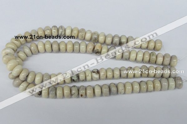 COP805 15.5 inches 8*14mm rondelle natural African opal beads