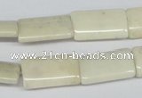 COP817 15.5 inches 12*20mm flat tube natural African opal beads