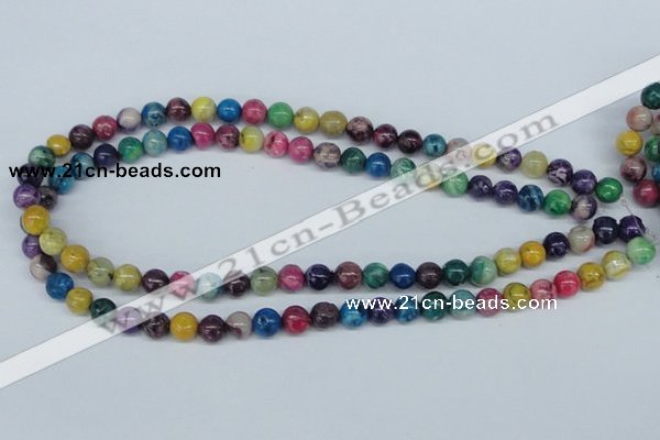 COP853 15.5 inches 8mm round dyed African opal gemstone beads
