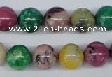 COP855 15.5 inches 12mm round dyed African opal gemstone beads