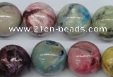 COP858 15.5 inches 18mm round dyed African opal gemstone beads