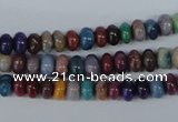 COP859 15.5 inches 3*6mm rondelle dyed African opal gemstone beads