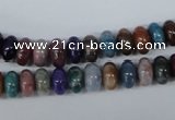 COP860 15.5 inches 5*8mm rondelle dyed African opal gemstone beads