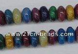 COP863 15.5 inches 5*10mm rondelle dyed African opal gemstone beads