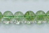 COQ08 16 inches 18mm round dyed olive quartz beads wholesale