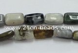 COS20 15.5 inches 8*12mm rectangle ocean stone beads wholesale