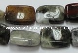 COS22 15.5 inches 15*20mm rectangle ocean stone beads wholesale