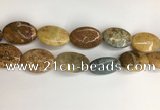 COS263 15.5 inches 22*30mm oval ocean stone beads wholesale