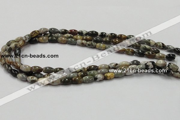 COS30 15.5 inches 8*12mm rice ocean stone beads wholesale