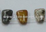 COS32 15.5 inches 13*18mm trapezoid ocean stone beads wholesale