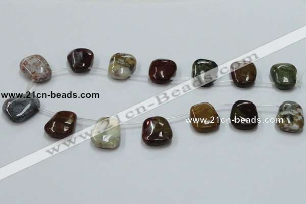 COS34 15.5 inches trapezoid 18*25mm ocean stone beads wholesale