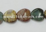 COS36 15.5 inches 16*16mm heart ocean stone beads wholesale