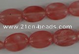 COV110 15.5 inches 12*16mm oval cherry quartz beads wholesale