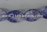 COV143 15.5 inches 13*18mm oval watermelon blue beads wholesale