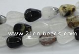 COZ10 15.5 inches 8*12mm faceted teardrop opal quartz beads wholesale
