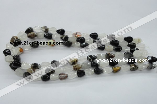 COZ10 15.5 inches 8*12mm faceted teardrop opal quartz beads wholesale