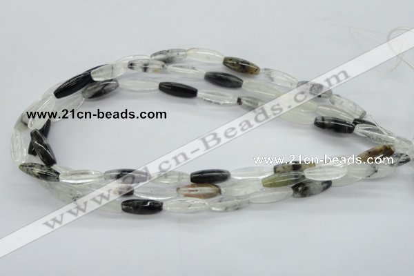 COZ14 15.5 inches 7*20mm trihedron opal quartz beads wholesale