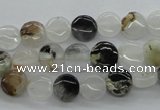 COZ17 15.5 inches 8mm flat round opal quartz beads wholesale