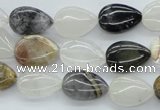 COZ23 15.5 inches 10*14mm flat teardrop opal quartz beads wholesale