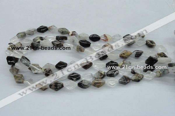 COZ25 15.5 inches 10*14mm diamond opal quartz beads wholesale