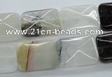 COZ30 15.5 inches 13*18mm faceted rectangle opal quartz beads wholesale