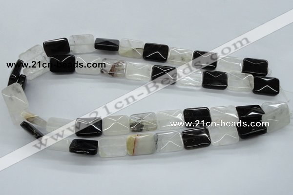 COZ30 15.5 inches 13*18mm faceted rectangle opal quartz beads wholesale
