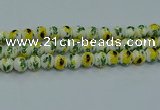 CPB733 15.5 inches 10mm round Painted porcelain beads